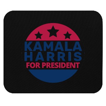 Discover Kamala Harris For President Button 2024 Mouse Pads
