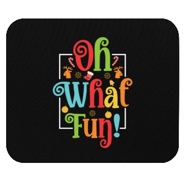 Discover Oh What Fun Christmas Mouse Pads With Wreath And Tree