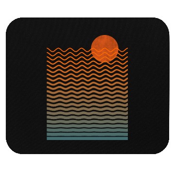 Discover Sunset and Ocean Waves Mouse Pads