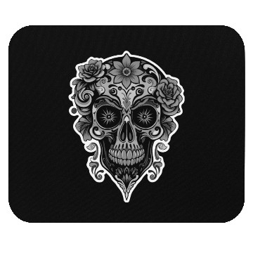 Discover A abstract sugar skull Calavera Mouse Pads