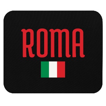 Discover Vibrant Rome Italy Flag Typography Design Mouse Pads