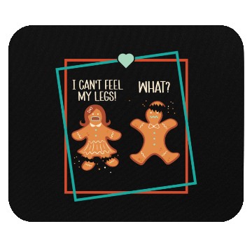 Discover Gingerbread Men Christmas Funny Cookie Baking Xmas Mouse Pads