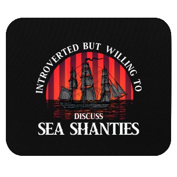 Discover Sailor Meme Pirate Ship Ocean Sailing Mouse Pads