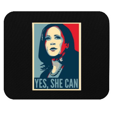 Discover Kamala Harris USA Election Yes SHE CAN Mouse Pads
