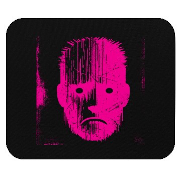 Discover Sad Weird Face Pink Mouse Pads