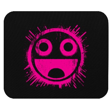 Discover Pink Joyful Face Mouse Pads