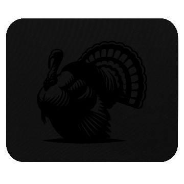 Discover Wild Big Fat Turkey With Wing Drawing Mouse Pads