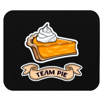 Discover Pumpkin Pie Team Pie Mouse Pads