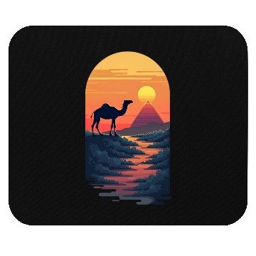 Discover Sunset Behind the Pyramids Mouse Pads