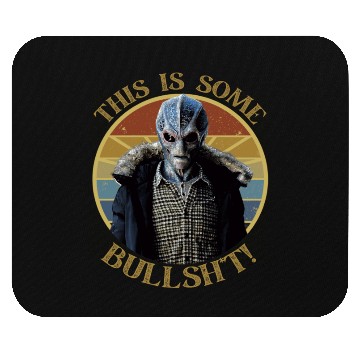 Discover Some bullsh*t retro sunset Resident Alien Mouse Pads