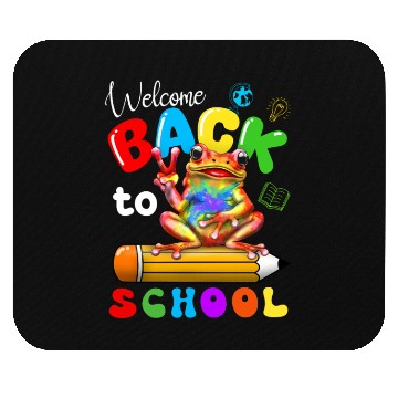 Discover Welcome Back To School Frog Lovers Mouse Pads