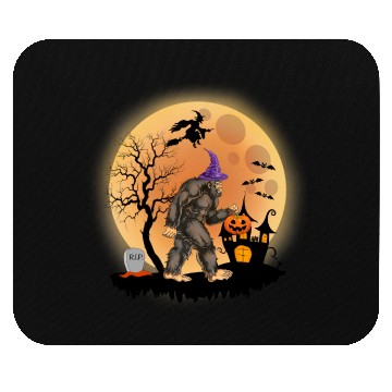 Discover Sasquatch Halloween Trick-or-Treat Pumpkin Mouse Pads