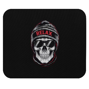 Discover Relax Skull Vibes Mouse Pads
