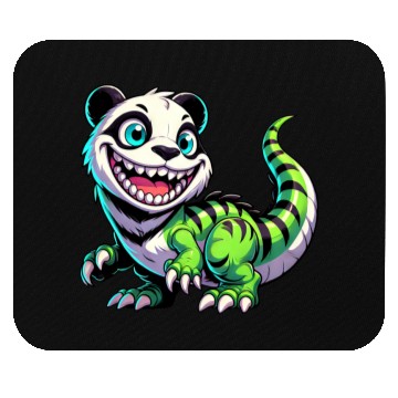 Discover Quirky dino T-Rex panda mythical creature fantasy Mouse Pads