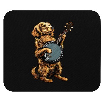Discover Irish Setter Dog Bluegrass Banjo Player Mouse Pads