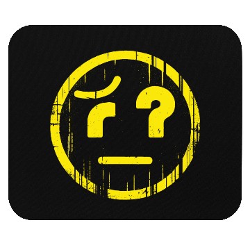 Discover Weird Emoticon Yellow Mouse Pads