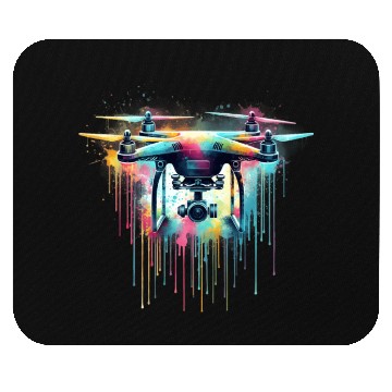 Discover A Drone Painted In Watercolor Mouse Pads