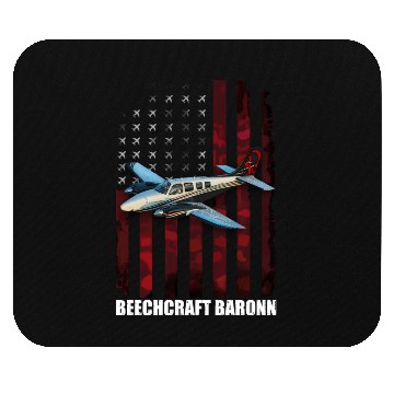 Discover Beechcraft Baron baron aircraft Mouse Pads