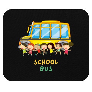 Discover Cool School Bus Here I Come Back to School Driver Mouse Pads