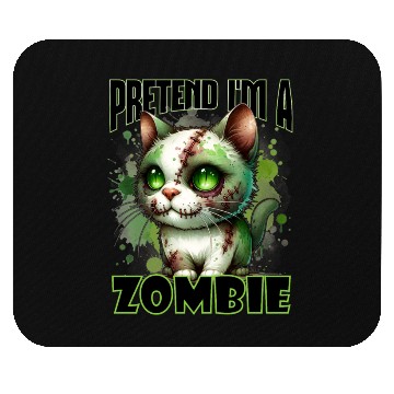Discover Pretend I'm a Zombie Cat Halloween Design Mouse Pads