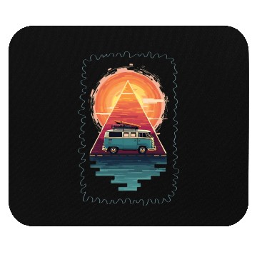Discover Adventure Awaits Fun Camping Mouse Pads