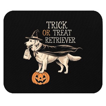 Discover Trick or Treat Retriever Mouse Pads