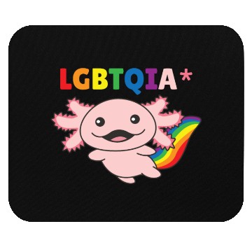 Discover Axolotl - Rainbow Flag LGBT Pride Mouse Pads