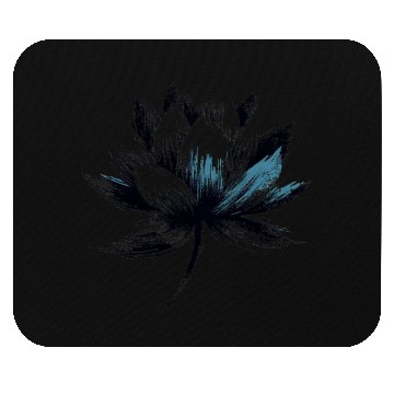 Discover Modern Lotus with Brushstroke Effect 1 Mouse Pads