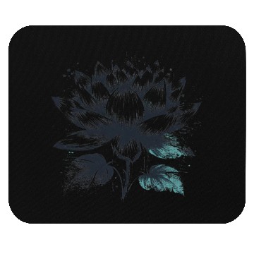 Discover Modern Lotus with Brushstroke Effect 2 Mouse Pads