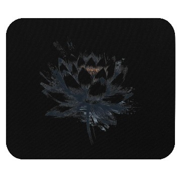 Discover Modern Lotus with Brushstroke Effect Mouse Pads