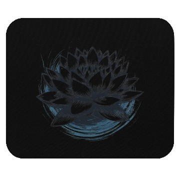 Discover Modern Lotus with Brushstroke Effect 3 Mouse Pads