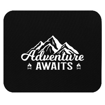 Discover Adventure awaits Mouse Pads