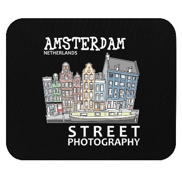 Discover Amsterdam Street Photography Mouse Pads