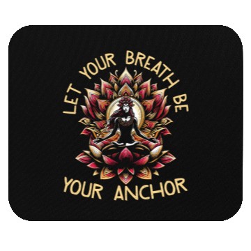 Discover Let Your Breath Be Your Anchor Mouse Pads