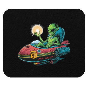 Discover Alien in Area 51 Craft Mouse Pads