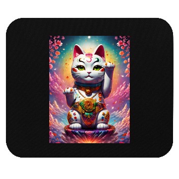 Discover Maneki neko lucky cat Mouse Pads