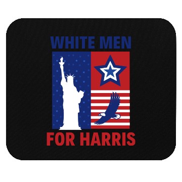 Discover White Men Dudes for Harris Kamala 2024 Election Mouse Pads