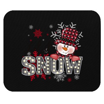 Discover Let It Snow Christmas Snowflake Mouse Pads
