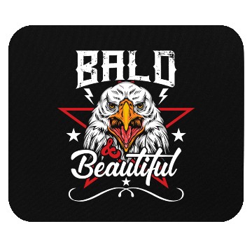 Discover Bald & Beautiful American Eagle with Stars and Mouse Pads