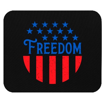 Discover Patriotic Freedom Stars and Stripes Mouse Pads