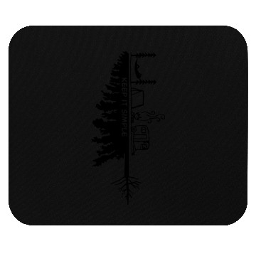 Discover Keep It Simple Camping Tree Mouse Pads