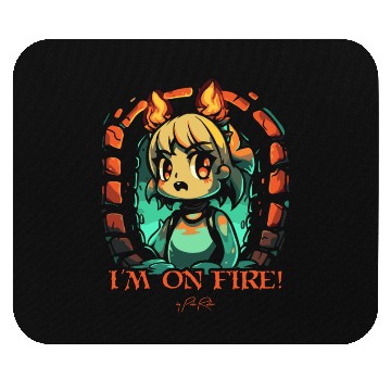 Discover I Am on Fire in the Dungeon Mouse Pads