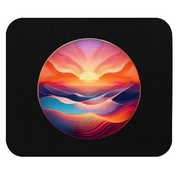 Discover Colorful Sunrise Mouse Pads