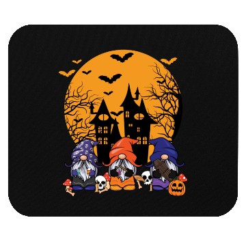 Discover Halloween Three Gnomes Cute Creepy Halloween Mouse Pads