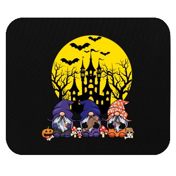 Discover Three Gnomes Cute Creepy Halloween Mouse Pads