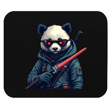 Discover Panda Warrior Mouse Pads