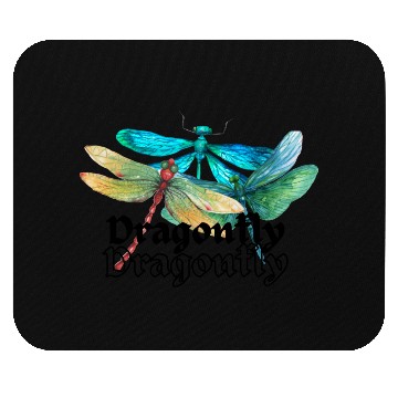 Discover Colorful Dragonflies - Dragonfly Design Mouse Pads