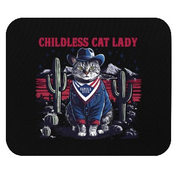 Discover Childless Cat Lady For Kamala Mouse Pads