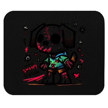 Discover Spooky season zombie dog Mouse Pads