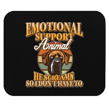Discover Emotional Support Animal Great Dane Companion Mouse Pads